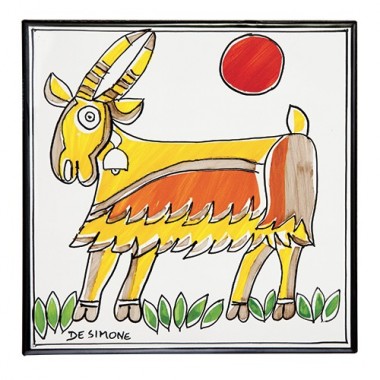 Piastrella Folk Capra Ceramiche De Simone PI297FK-03A Piastrella Folk Capra Ceramiche De Simone PI297FK-03A